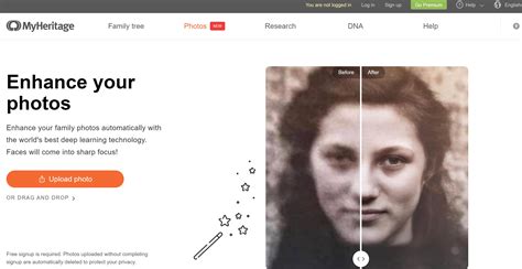 myheritage photo enhancer